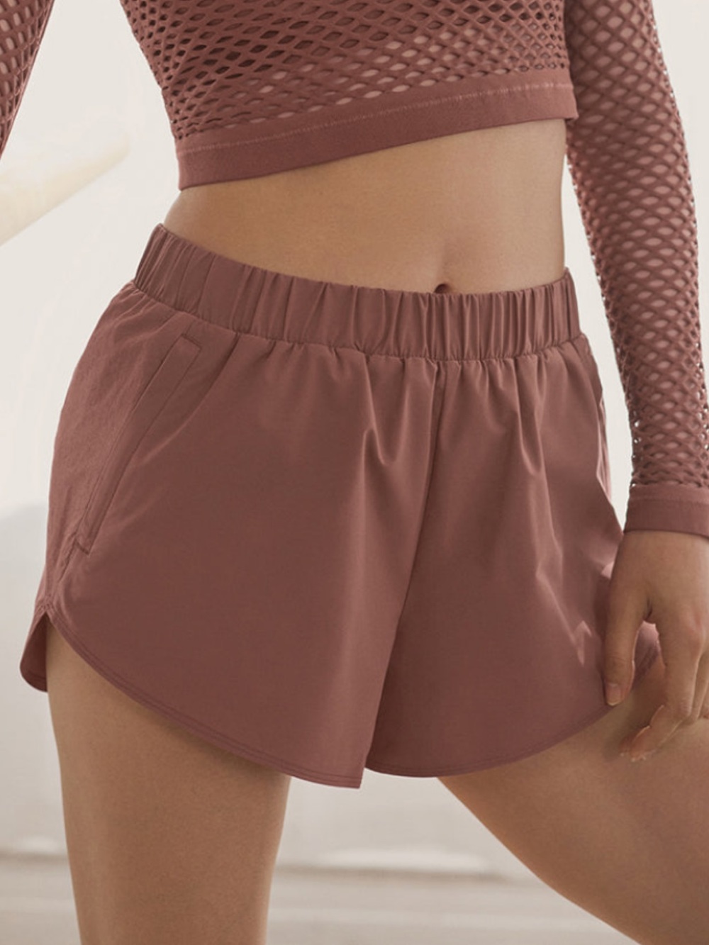 ALO Yoga Women’s Rusty Rose Athletic Shorts